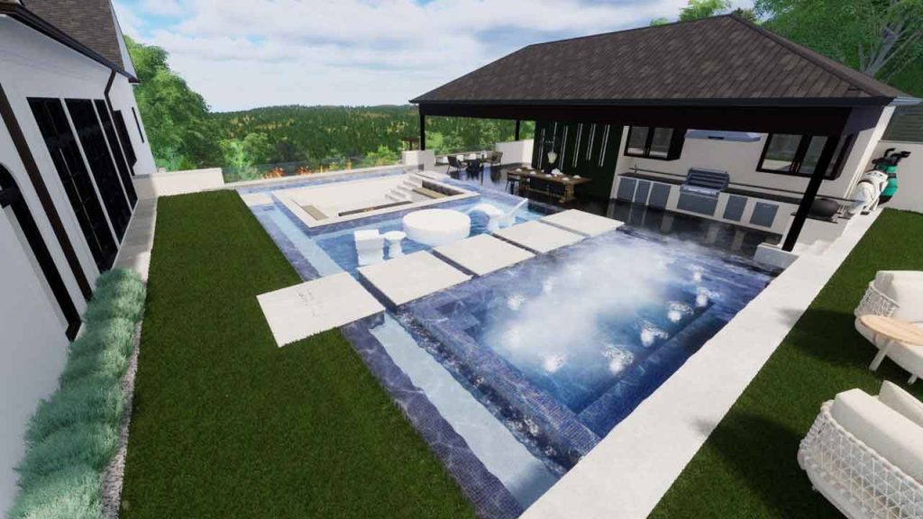 Rendering of Moses Campos's winning 2024 pool design